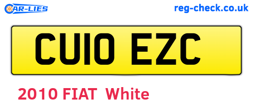CU10EZC are the vehicle registration plates.