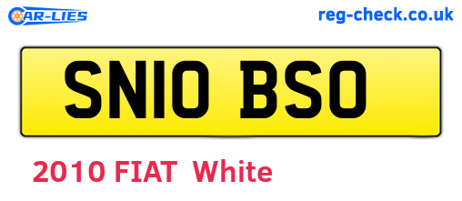 SN10BSO are the vehicle registration plates.
