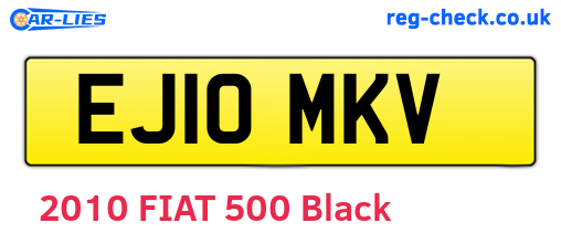 EJ10MKV are the vehicle registration plates.
