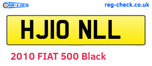 HJ10NLL are the vehicle registration plates.