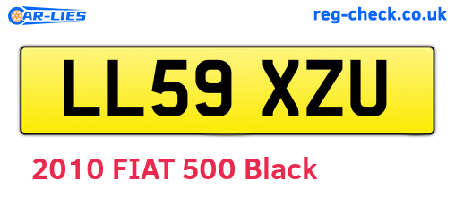 LL59XZU are the vehicle registration plates.