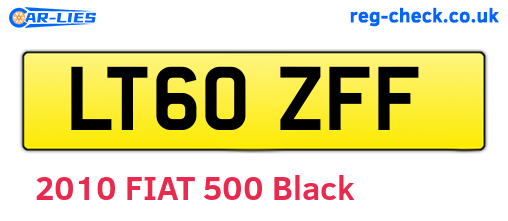 LT60ZFF are the vehicle registration plates.