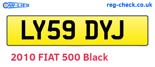 LY59DYJ are the vehicle registration plates.