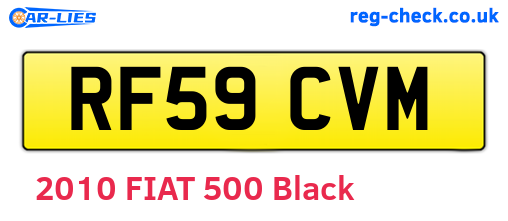 RF59CVM are the vehicle registration plates.