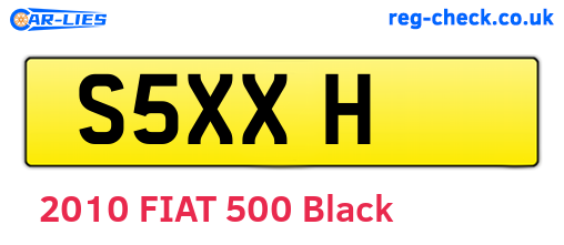 S5XXH are the vehicle registration plates.
