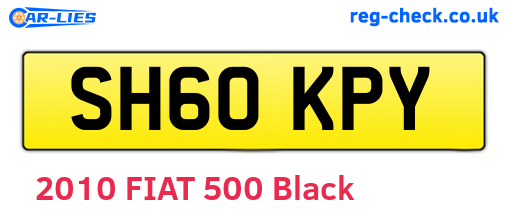 SH60KPY are the vehicle registration plates.