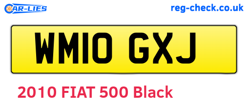 WM10GXJ are the vehicle registration plates.