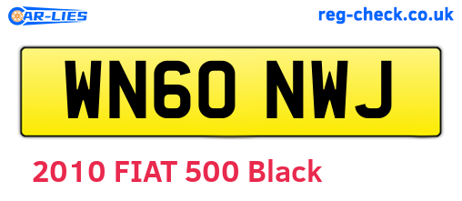 WN60NWJ are the vehicle registration plates.