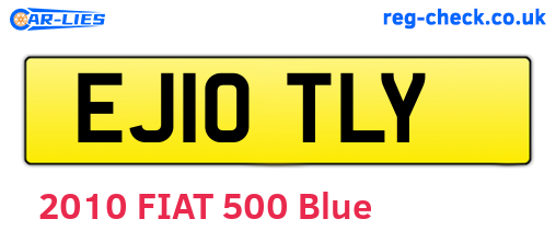 EJ10TLY are the vehicle registration plates.