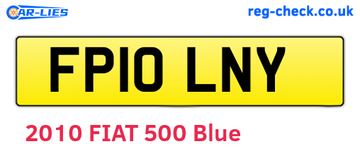 FP10LNY are the vehicle registration plates.