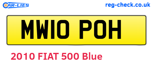 MW10POH are the vehicle registration plates.