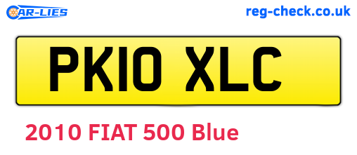 PK10XLC are the vehicle registration plates.