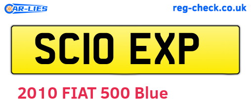SC10EXP are the vehicle registration plates.