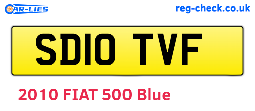 SD10TVF are the vehicle registration plates.
