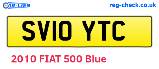 SV10YTC are the vehicle registration plates.