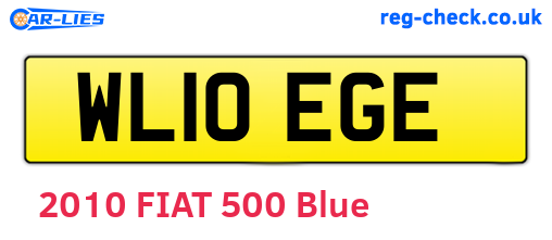 WL10EGE are the vehicle registration plates.
