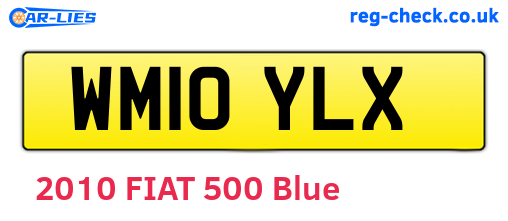 WM10YLX are the vehicle registration plates.