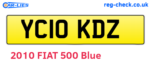 YC10KDZ are the vehicle registration plates.
