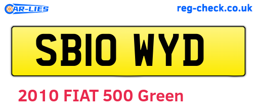 SB10WYD are the vehicle registration plates.