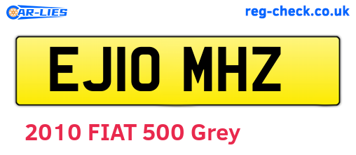 EJ10MHZ are the vehicle registration plates.