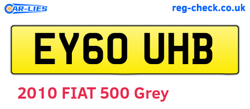 EY60UHB are the vehicle registration plates.