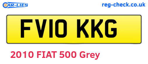 FV10KKG are the vehicle registration plates.