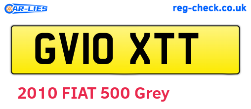 GV10XTT are the vehicle registration plates.