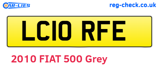LC10RFE are the vehicle registration plates.