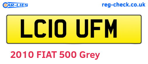 LC10UFM are the vehicle registration plates.