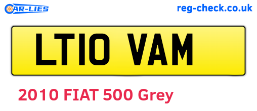 LT10VAM are the vehicle registration plates.