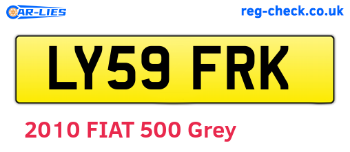 LY59FRK are the vehicle registration plates.