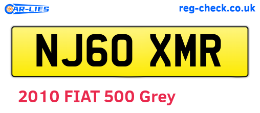 NJ60XMR are the vehicle registration plates.