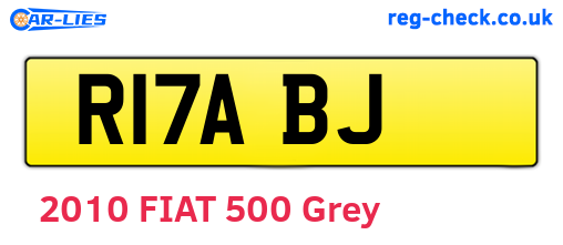 R17ABJ are the vehicle registration plates.