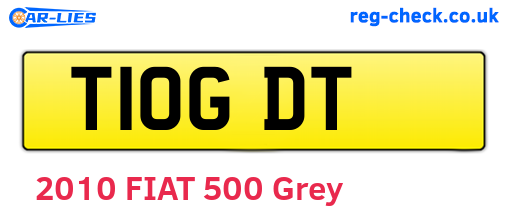 T10GDT are the vehicle registration plates.