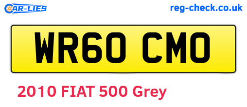 WR60CMO are the vehicle registration plates.