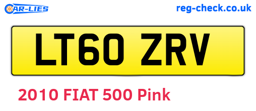 LT60ZRV are the vehicle registration plates.
