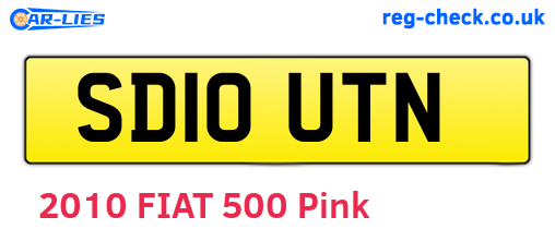 SD10UTN are the vehicle registration plates.