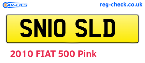 SN10SLD are the vehicle registration plates.