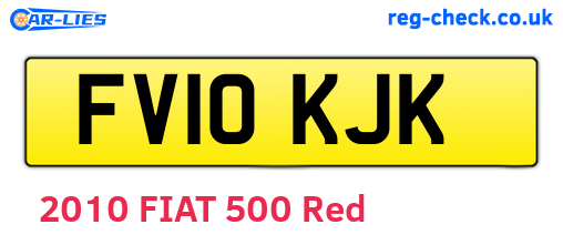 FV10KJK are the vehicle registration plates.