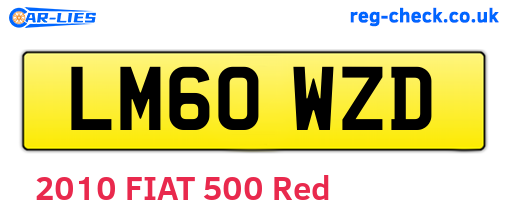 LM60WZD are the vehicle registration plates.