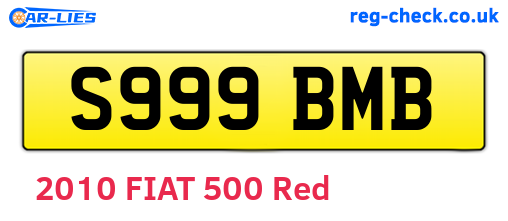 S999BMB are the vehicle registration plates.