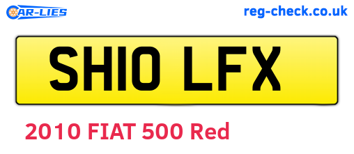 SH10LFX are the vehicle registration plates.