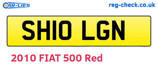 SH10LGN are the vehicle registration plates.