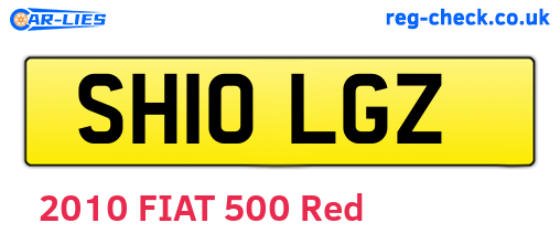 SH10LGZ are the vehicle registration plates.