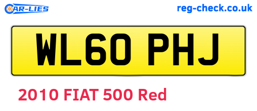 WL60PHJ are the vehicle registration plates.