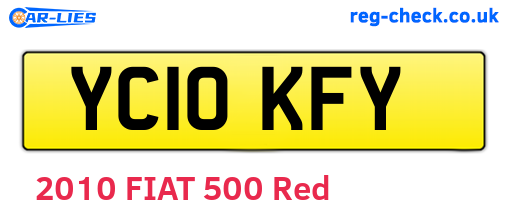 YC10KFY are the vehicle registration plates.
