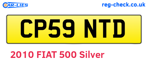 CP59NTD are the vehicle registration plates.