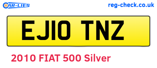 EJ10TNZ are the vehicle registration plates.