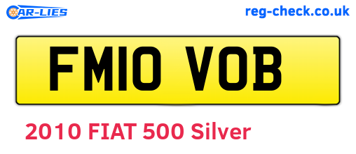 FM10VOB are the vehicle registration plates.