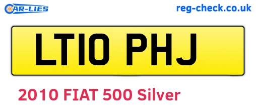 LT10PHJ are the vehicle registration plates.